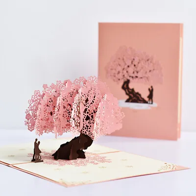 Premium 3D Pop Up Couple Happy Birthday Card Greetings Handmade Gift Envelope • $11.99