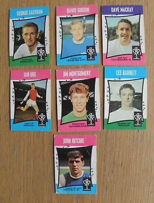 A&BC 1967/68 FOOTBALLER (STAR PLAYERS) - 7 Cards • £2