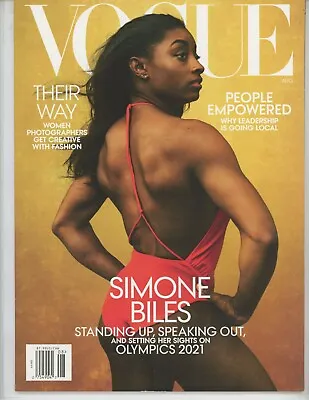 VOGUE Magazine - August 2020 With Simone Biles On The Cover • $9