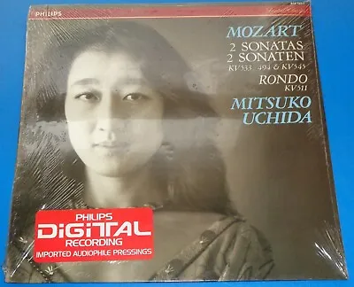 Mitsuko Uchida MOZART 2 Piano Sonatas Rondo -  Philips 412 122-1 SEALED • $60
