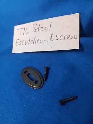 T/C  Escutcheon W/Screws Thompson Center RENEGADE VINTAGE GUN PARTS MUZZLELOADER • $14.99