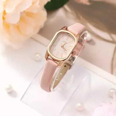 Ladies Square Roman Numeral Luxury Vintage Fashion Quartz Watch Fancy Pink Gift • $25.98