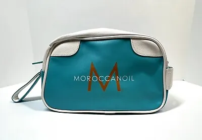 Moroccanoil Blue Cosmetic Makeup Travel Zipper Bag - 10 X 7 • $12.95