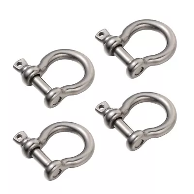 4 Pcs Bow Buckle Mini Shackle Metal Lifting Horseshoe Rv Accessories • $7.89