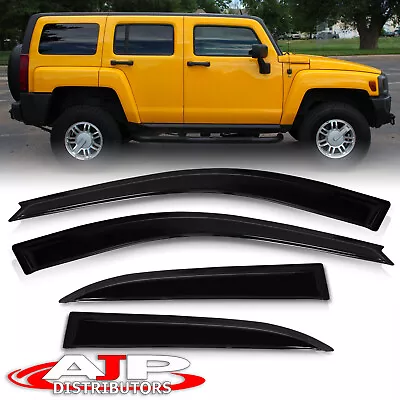 Outside Mount Sun Vent Window Visor Rain Guard Deflector For 2006-2010 Hummer H3 • $39.99