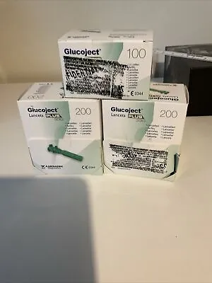 Glucoject Lancets Plus 0.2mm 33G Pack Of 200 Sterile Blood Sugar Monitoring • £15