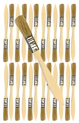 24 Pk- 1/2 Inch Chip Paint Brushes For Paint StainsVarnishesGluesGesso • $10.99