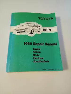 1988 Toyota Mr2 Repair Manual • $155