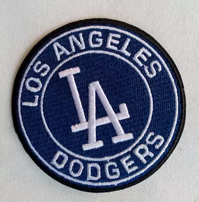 L.A. DODGERS Logo Patch-MLB- Embroidered- Iron-On  Almost 3  Free Ship USA • $4