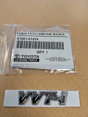 Toyota Yaris VVTI Chrome Badge Emblem Logo VVT-i • $12.43