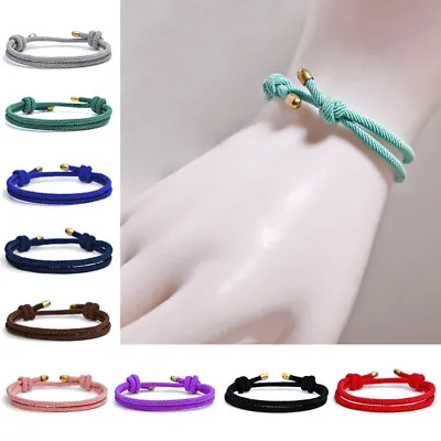 1/2Pcs Women Men Bracelet Couple Bracelet Lover's Couple Friendship Rope • £2.15