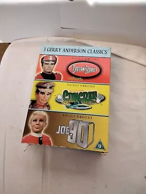 3 Gerry Anderson Classics Captain Scarlet Stingray Joe 90 Dvd Set • £6