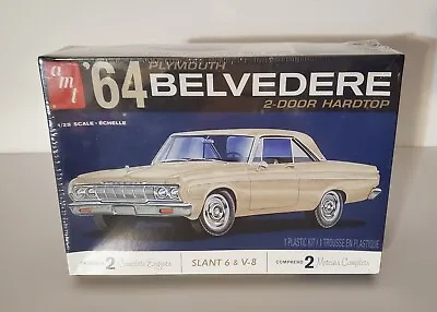 AMT 1964 Plymouth Belvedere Slant-6 And V-8 Engines Model Kit Factory Sealed   • $42.74