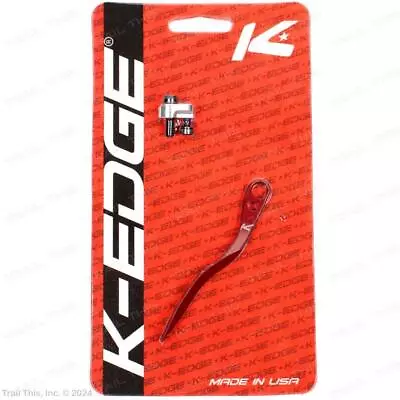 K-Edge Road Chain Catcher Alloy Frame Protector For Braze-on Derailleur - Red • $31.90