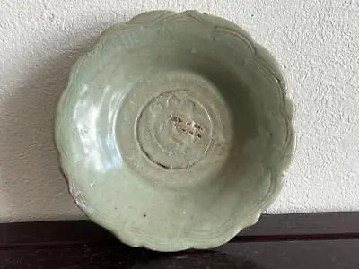Chinese Yuan Dynasty Longquan Celadon Plate / W 11.7[cm] / Bowl Qing Ming Pot • $280