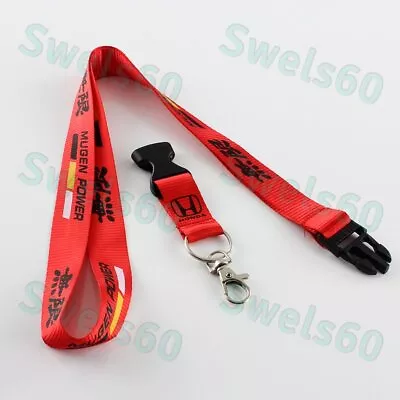 Keychain Lanyard Quick Release Key Chain Strap For Honda Accord JDM Mugen Red • $5.72