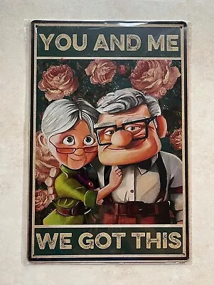 YOU AND ME WE GOT THIS METAL SIGN MAN CAVE BAR FAMILY COUPLE LOVE 20x30cm • £5.99