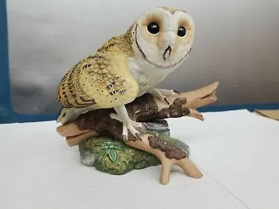 1986 Maruri Studio Porcelain Barn Owl 5.5  Hamilton Sculpture Figurine Shelf Q3 • $29.88