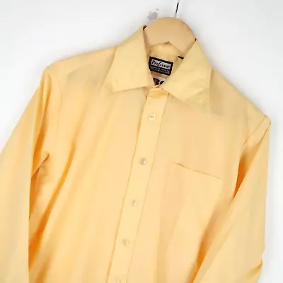 Vintage 70's Dagger Collar Mens Shirt Disco SZ  S (M9351) • £16.95