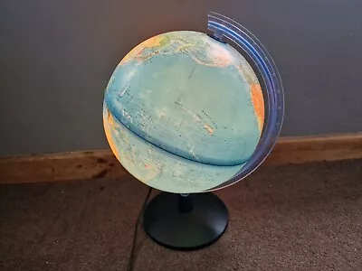 Vintage Tecnodidattica Illuminated Light Up World Globe Made In Italy (Working)  • £28