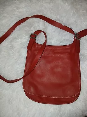 Coach Red Leather Vintage Purse Crossbody Strap • $20