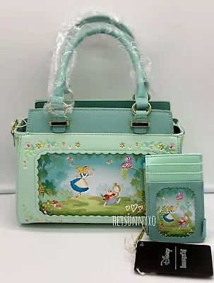 Loungefly Disney Alice In Wonderland Scenic Handbag Set • $205.10