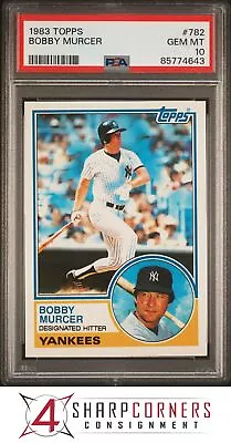 1983 Topps #782 Bobby Murcer Yankees Psa 10 B3898537-643 • $29.99