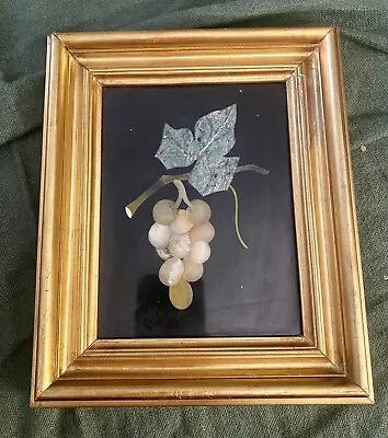 Italian Pietra Dura Mosaic Grapes Framed Micro Mosaic G. Ugolini • $450