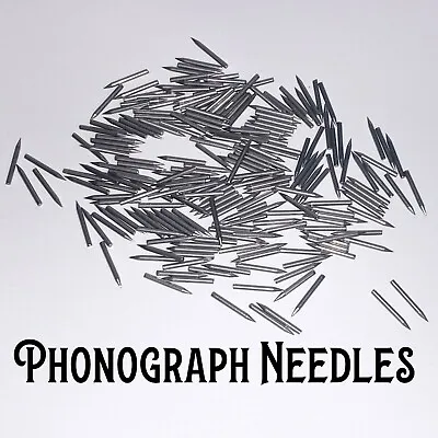 100 Gramophone SOFT-VOLUME NEEDLE Packs For Hand Crank PHONOGRAPHS  • $4.59