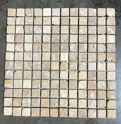 12x12 Tile Mosaic Tuscany Gold Travertine Remodel Wall BOX OF 10 Tiles T-33 • $148