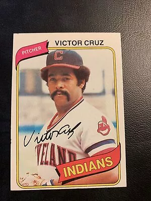 #99 Victor Cruz Cleveland Indian’s￼1980 Topps Baseball Card Cb20 • $1.99