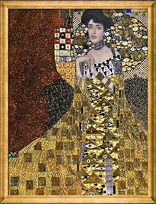 GUSTAV KLIMT Adele Art Vintage Painting EUROPE Print  90cm Satin Poster • $25.97