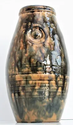 £45 • Buy Langley Mill Art Pottery Vase Decorated With Mottled Tortoiseshell Effect Glaze