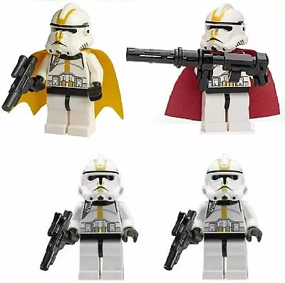 LEGO Star Wars Minifigure Clone Trooper Army Of 4 With Weapons • $67.92