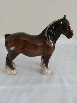 £9.99 • Buy Beswick Brown Shire Horse Figurine 