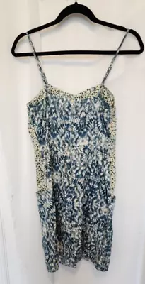 Mossimo Supply CO Dress Multicolor Blue Mini Size Medium Pre-Loved • $5