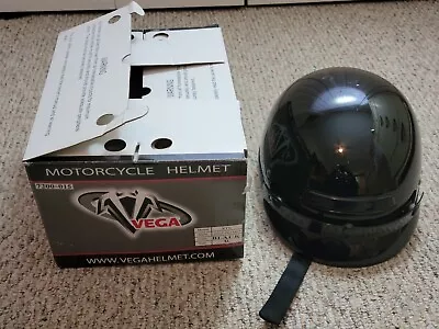 Vega Xl Black Motorcycle Helmet • $4.99