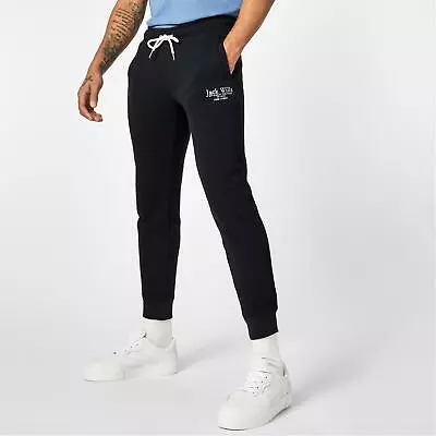 Jack Wills Haydor Graphic Sweatpants Mens Gents Fleece Jogging Bottoms Trousers • £30