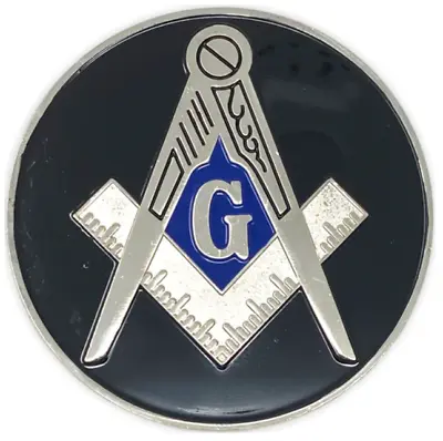 Masonic Car Emblem Black And Silver • $10.99