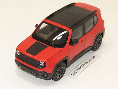 Welly Jeep Renegade Trailhawk 1:24 Orange And Black Free Ship No Box • $34.95