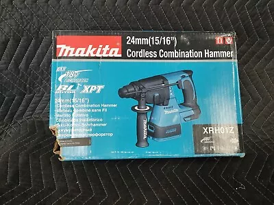 Makita XRH01Z 18V LXT Brushless Cordless Rotary Hammer - Black/Blue • $325