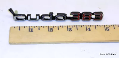 NOS MoPar 1970-1971 Plymouth Cuda 383 HOOD EMBLEM   Pn 2998796 • $79.99