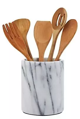 Utensil Holder 5.5x6.5 Inchwhite Utensil Crock Kitchen Tools For Cooking Count • $61.29