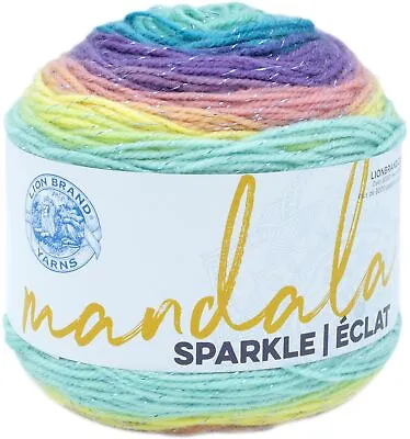 3 Pack Lion Brand Mandala Sparkle Yarn-Serpens 527-330 • £23.89