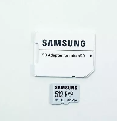 Samsung - EVO Plus 512GB MicroSDXC UHS-I Memory Card With Adapter • $22.99