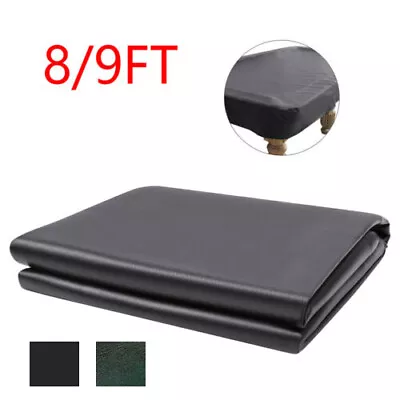 Heavy Duty Leatherette Billiard Pool Table Cover Fitted Dust Covers 7/8/9FT • $39.08