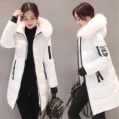 £19.99 • Buy New Women Hooded Jackets Winter Parka Outerwear Ladie Winter Chunky Puffer Coats