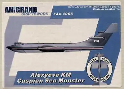 Anigrand Models 1/144 ALEXYEVE KM CASPIAN SEA MONSTER Russian Jet Flying Boat • $287.74