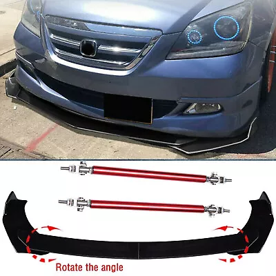 For 2005-2007 Honda Odyssey Van Front Bumper Lip Splitter Spoiler + Strut Rods • $39.99