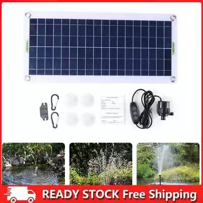 19W 800L/H Aquarium Pump Watering System PET Solar Panel Pump Kits For Fish Tank • $48.87